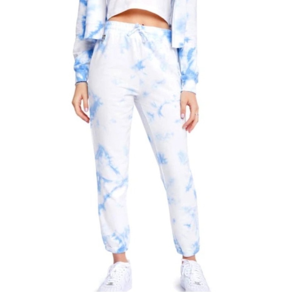 Sundown By Splendid Playa Blue Tie Dye Joggers Size L